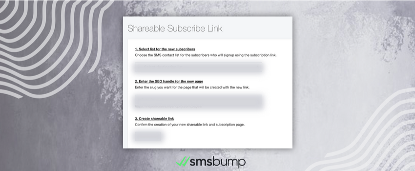 How to create a  Subscribe Link