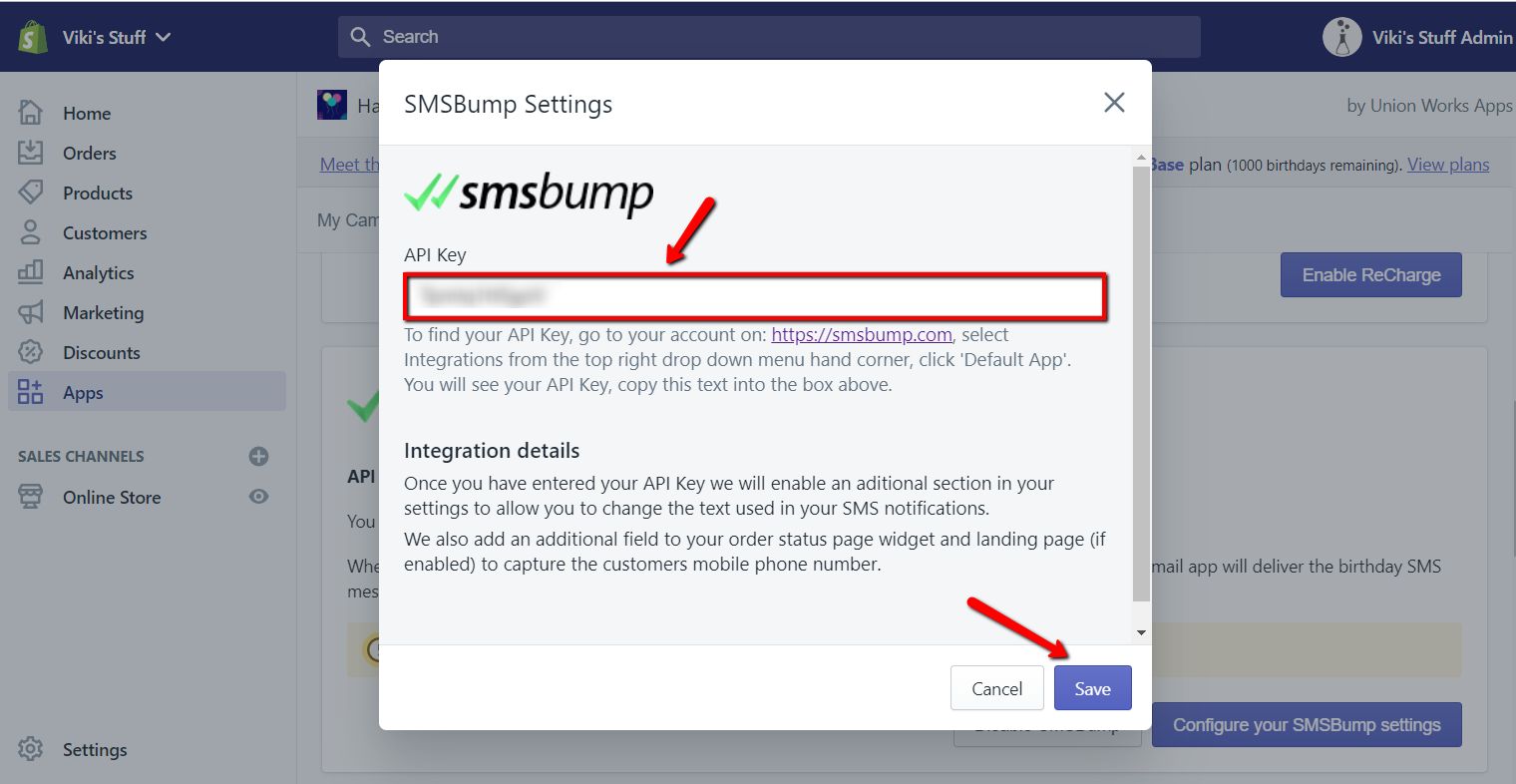 api_key_input_SMSBump