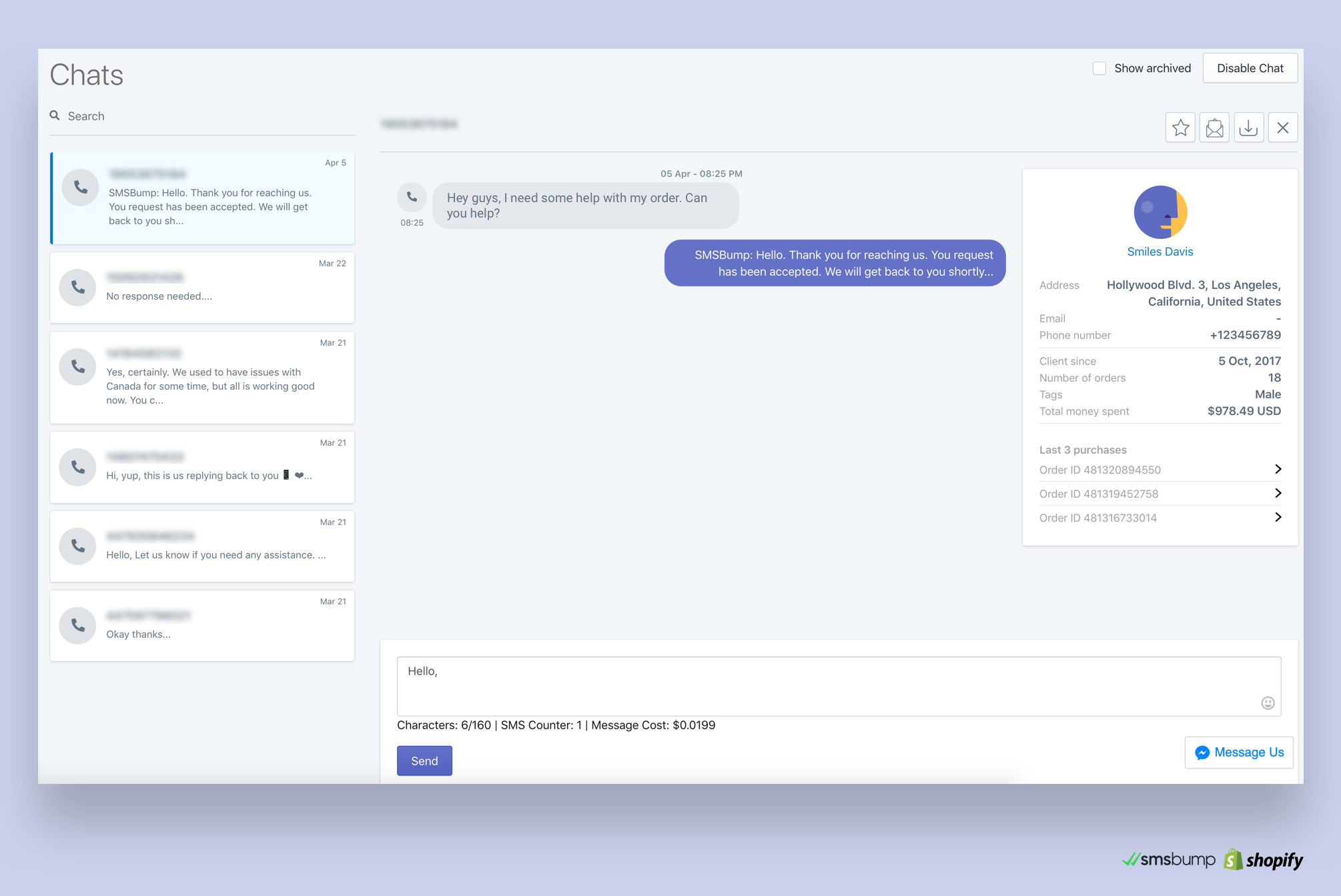 Use Customer Data to Drive Better SMS Chat Support in Shopify