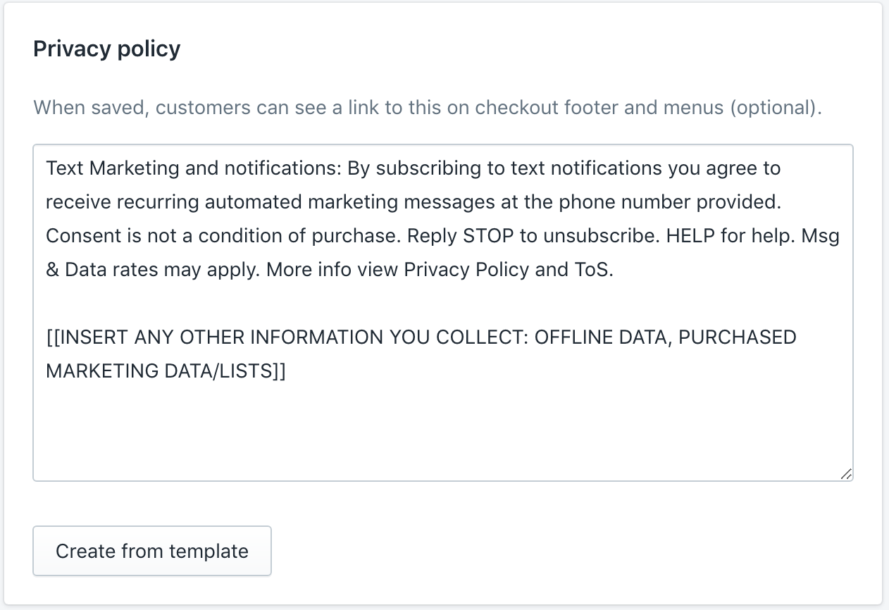 Tcpa Policy Template TUTORE ORG Master of Documents