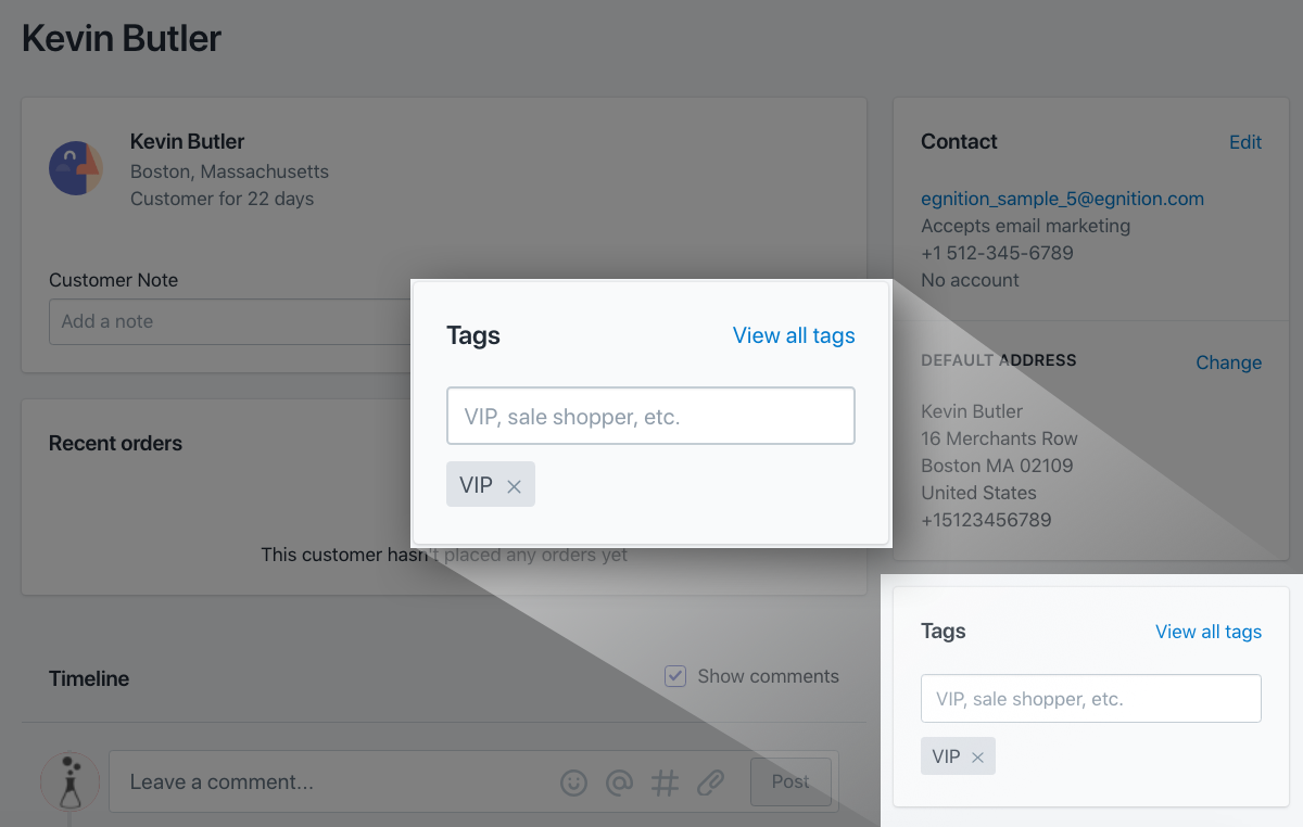 Customer Tags in Shopify