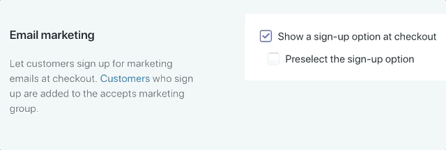 Email marketing in Shopify