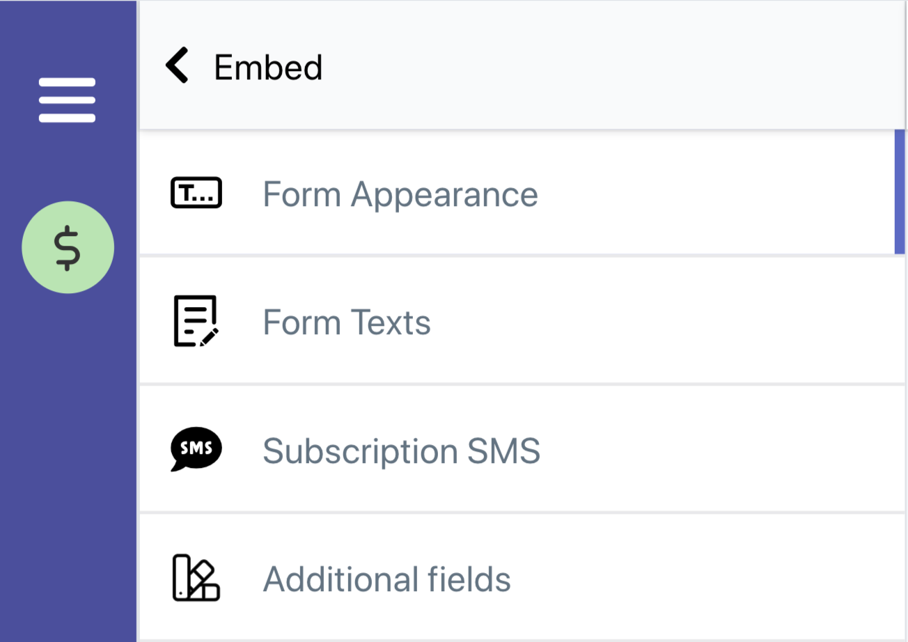 SMSBump Signup Form Appearance