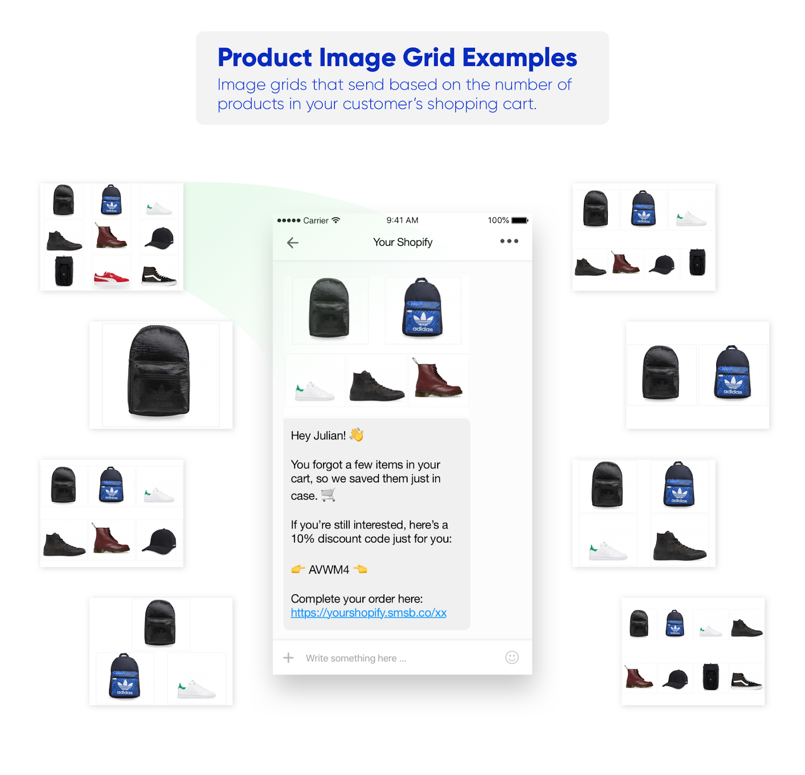 Image Grid Examples SMSBump New Feature