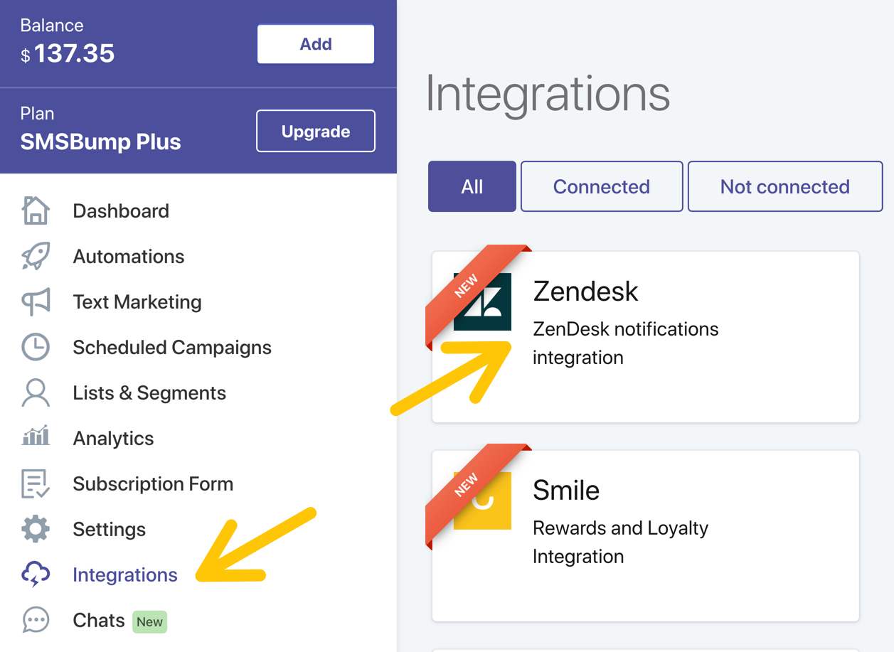 How to Connect SMSBump with ZenDesk to Improve Customer Retention in Shopify