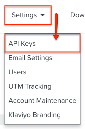 Klaviyo API Keys