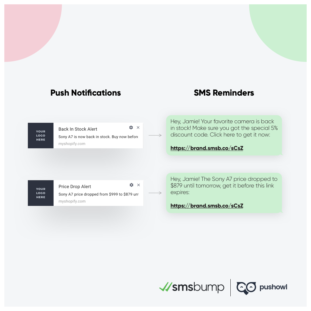 PushOwl and SMSBump Partnership: Push notification automations and marketing campaigns.