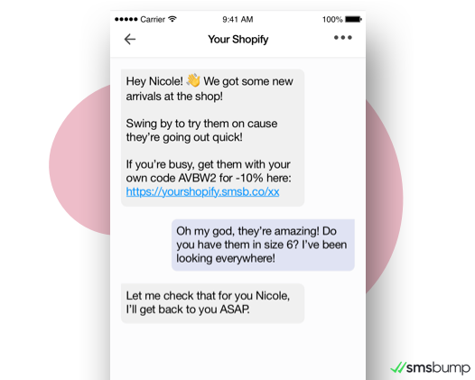 Respond to Customer Text Messages from SMSBump Chat in Shopify
