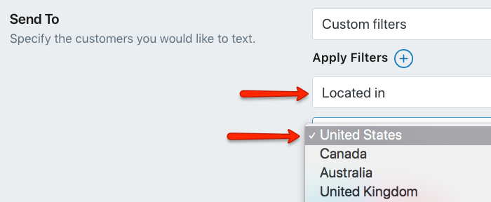 Select the Country for Your SMS Marketing Campaign in Shopify