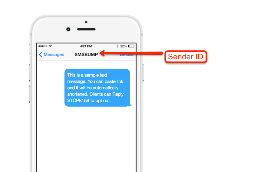 SMSBump Sender ID