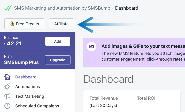 Become an SMSBump Affiliate in Shopify