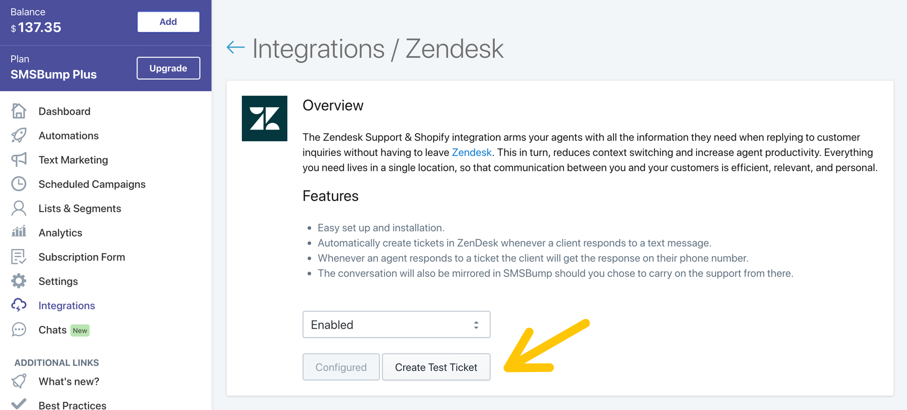 How to Connect SMSBump with ZenDesk to Improve Customer Retention in Shopify