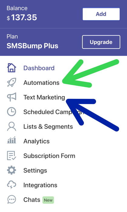 SMSBump Dashboard: Free Shipping Discounts for SMS Marketing Campaigns & Automations in Shopify