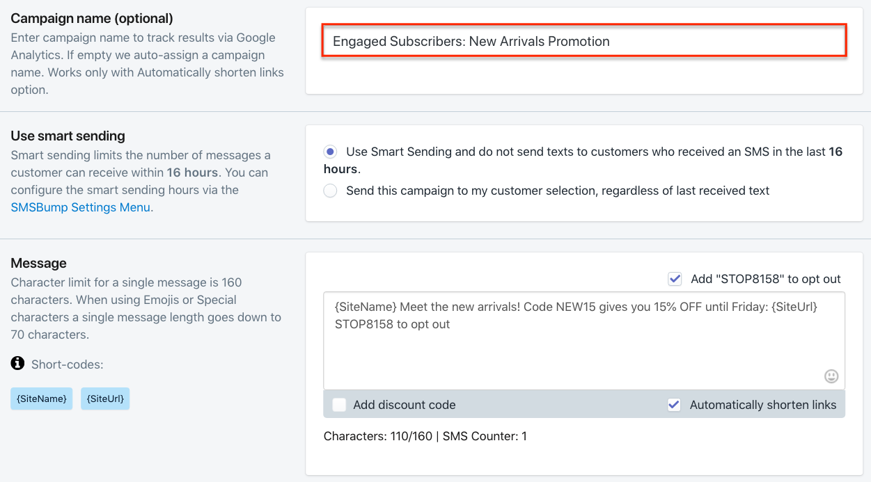 SMS Marketing Campaign for MailChimp Contact Lists