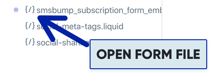 SMSBump Embed Form Open Subscription Form Liquid File