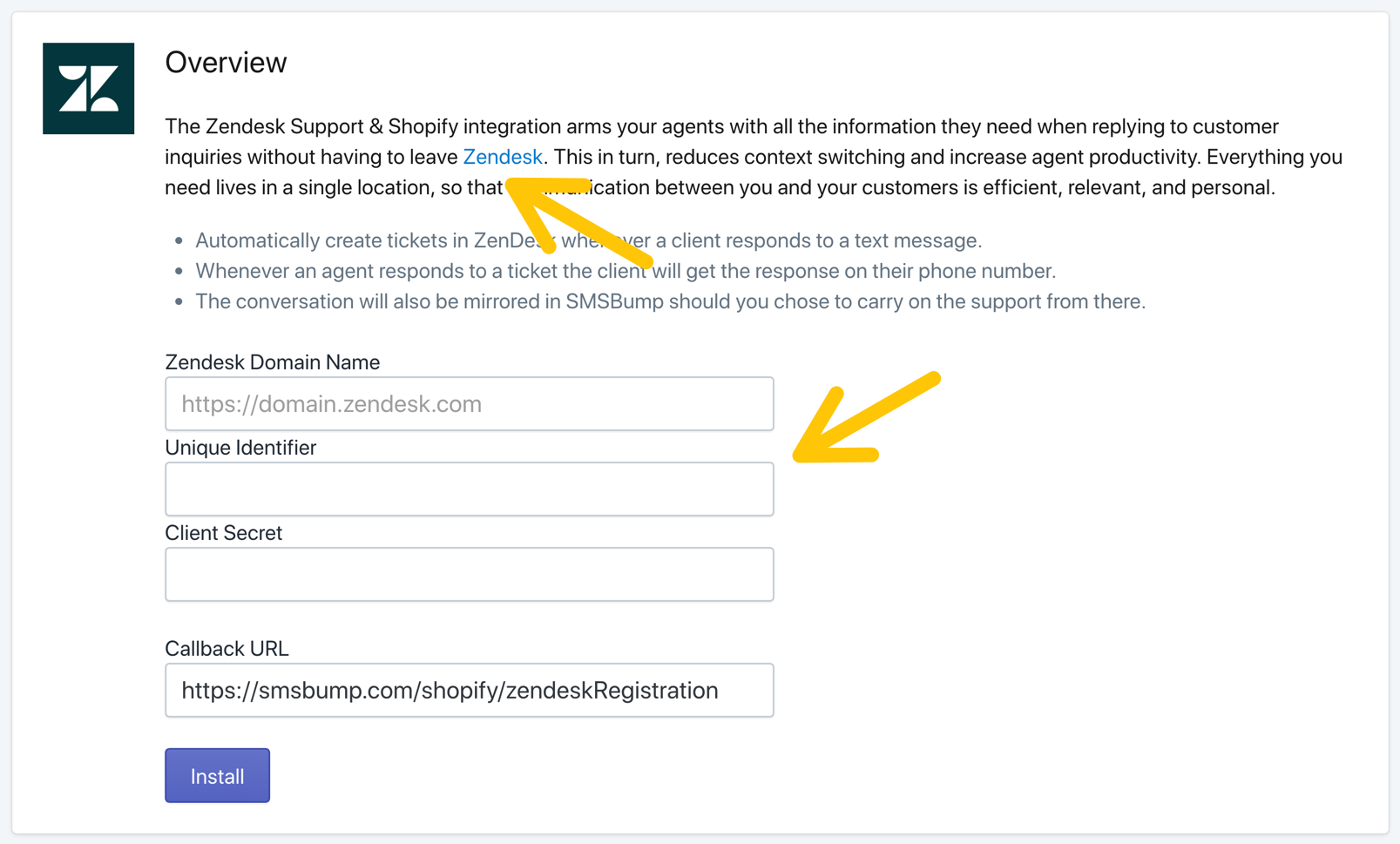 How to Connect SMSBump with ZenDesk to Improve Customer Retention in Shopify